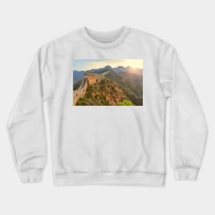 Great Wall of China Painting Crewneck Sweatshirt